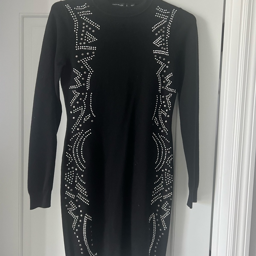 Black sweater dress